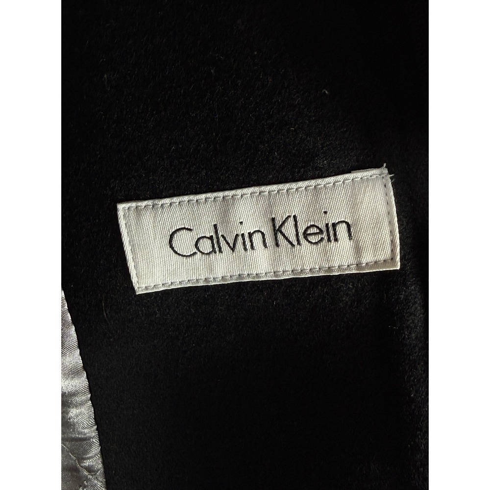 Calvin Klein Womens Black Wool Blend Hooded Toggle Coat Jacket XS - Picture 12 of 12